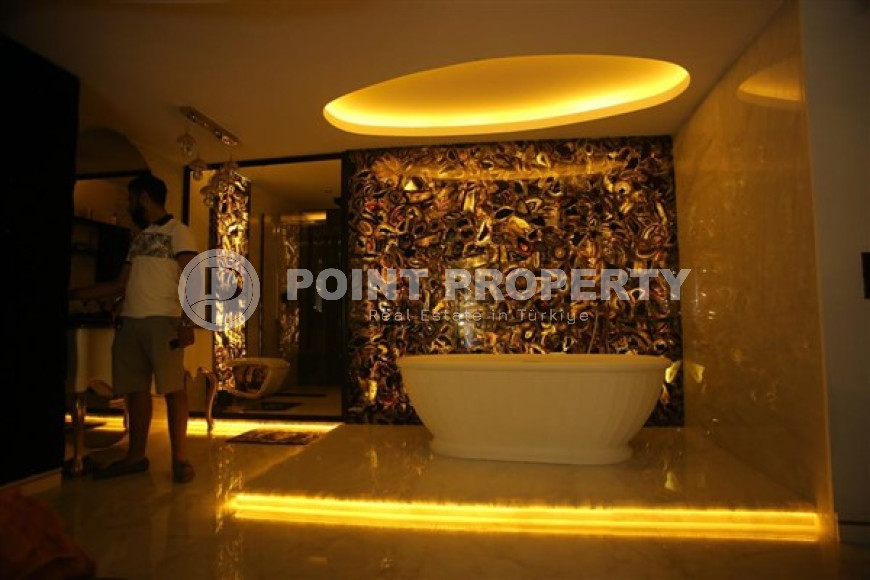 Дизайнерский дуплекс 220 м2  в районе Оба, Аланья, с роскошной мебелью-id-2909-фото-13