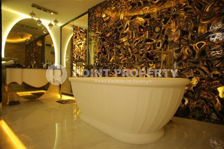 Дизайнерский дуплекс 220 м2  в районе Оба, Аланья, с роскошной мебелью-id-2909-фото-14