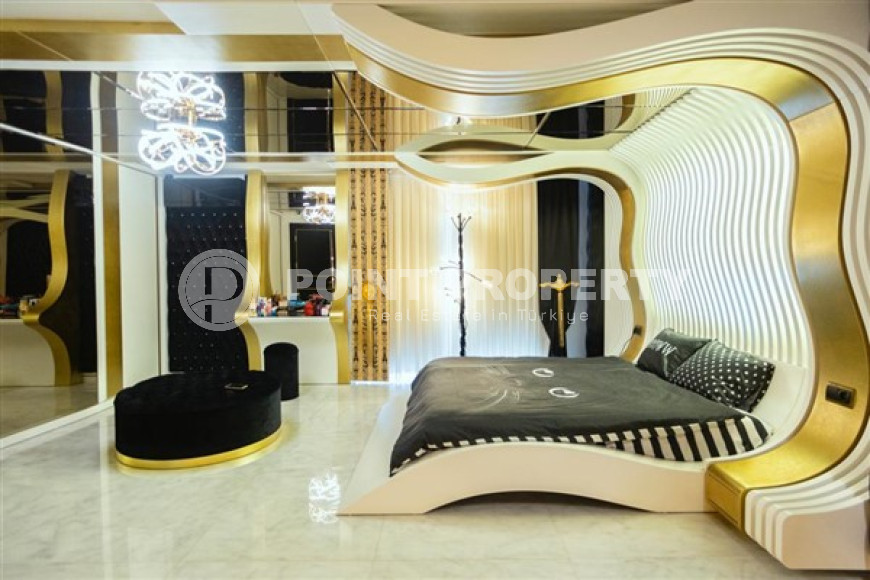 Дизайнерский дуплекс 220 м2  в районе Оба, Аланья, с роскошной мебелью-id-2909-фото-15