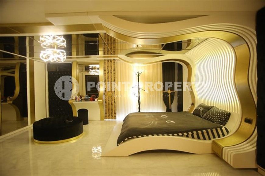 Дизайнерский дуплекс 220 м2  в районе Оба, Аланья, с роскошной мебелью-id-2909-фото-16