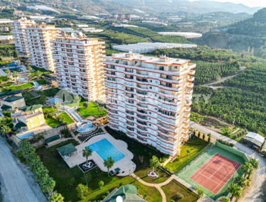 Роскошная квартира площадью 130 м² с дорогой обстановкой и видом на море, Махмутлар, Аланья-id-2912-фото-4