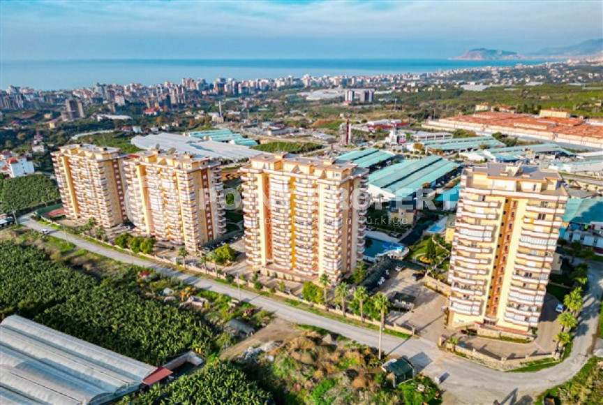 Роскошная квартира площадью 130 м² с дорогой обстановкой и видом на море, Махмутлар, Аланья-id-2912-фото-5