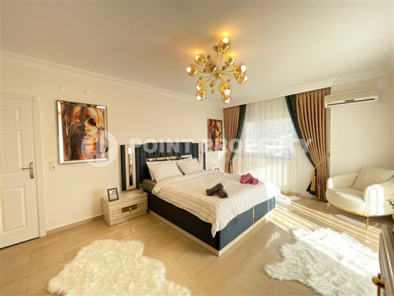 Роскошная квартира площадью 130 м² с дорогой обстановкой и видом на море, Махмутлар, Аланья-id-2912-фото-30