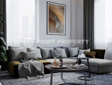 Приятная квартира 1+1 стандартной площади в строящемся доме в районе Конаклы, Аланья-id-2915-фото-5