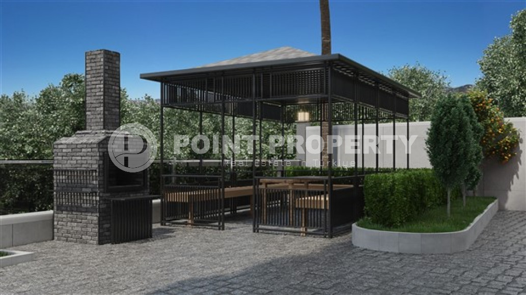 Приятная квартира 1+1 стандартной площади в строящемся доме в районе Конаклы, Аланья-id-2915-фото-10