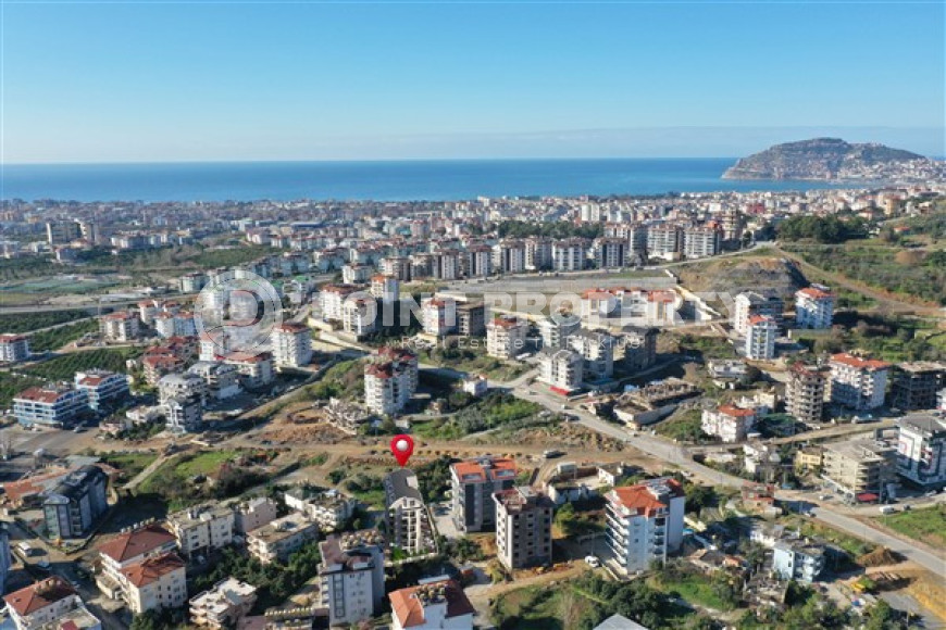 Новая квартира 1+1 в строящемся доме, верхняя Оба, Аланья-id-2925-фото-14