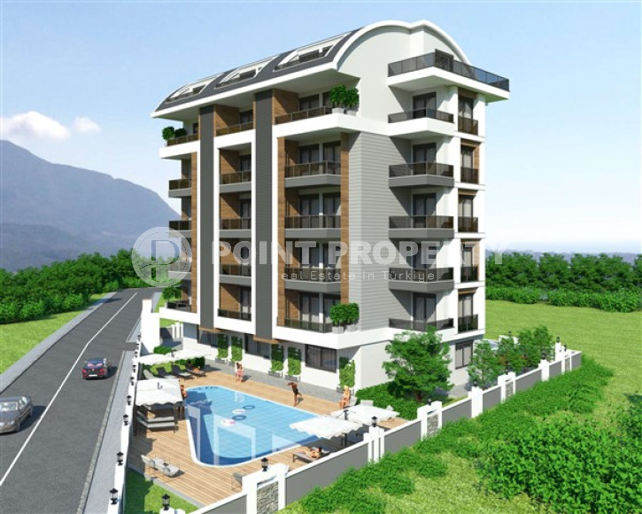 Новая квартира 1+1 в строящемся доме, верхняя Оба, Аланья-id-2925-фото-15