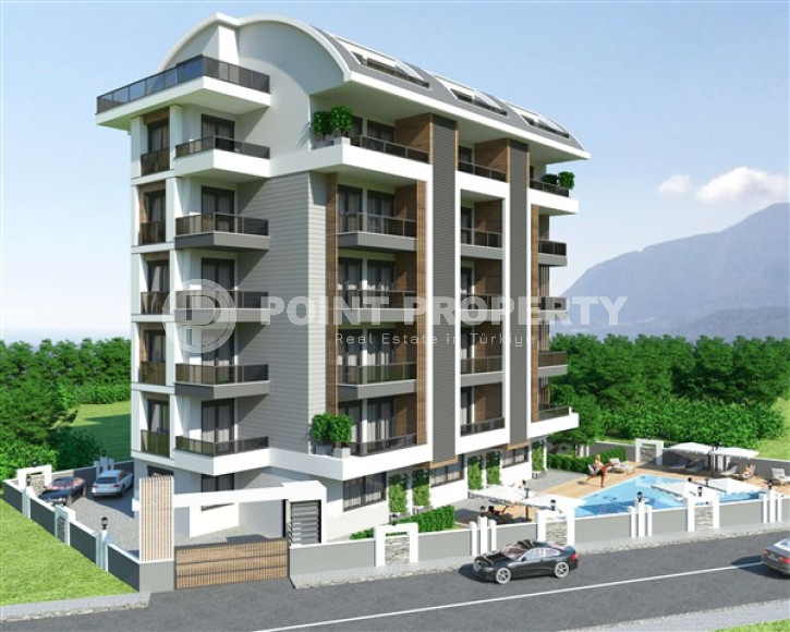 Новая квартира 1+1 в строящемся доме, верхняя Оба, Аланья-id-2925-фото-17