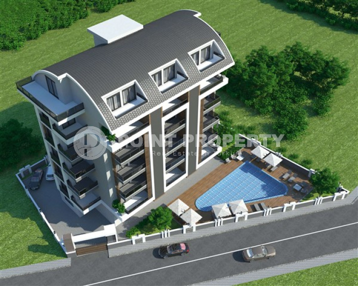 Новая квартира 1+1 в строящемся доме, верхняя Оба, Аланья-id-2925-фото-18