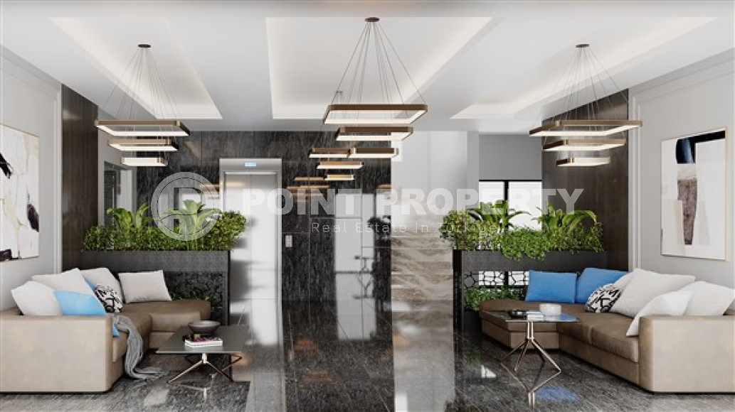 Новая квартира 1+1 в строящемся доме, верхняя Оба, Аланья-id-2925-фото-23