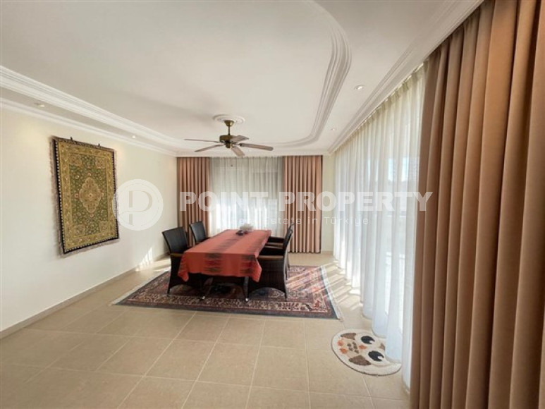 Вместительная квартира 120 м2 Джикджилли, Аланья, с большим балконом на 7 этаже комплекса-id-2927-фото-6