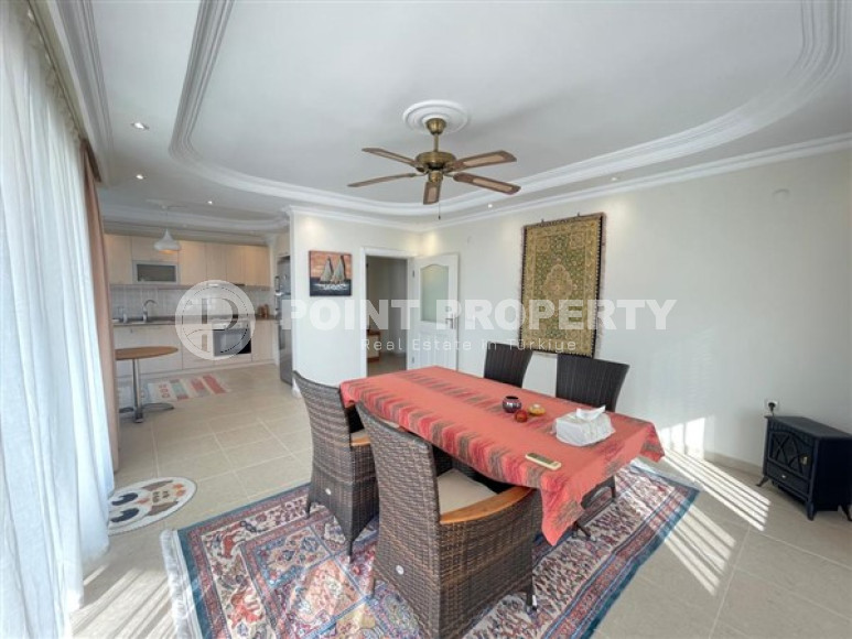 Вместительная квартира 120 м2 Джикджилли, Аланья, с большим балконом на 7 этаже комплекса-id-2927-фото-7