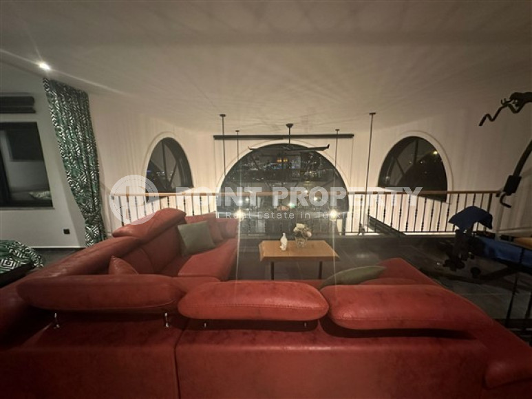 Изысканная 4+1 вилла с дизайнерским интерьером в районе Каргыджак, Аланья, большой площадью 515 м2-id-2929-фото-5