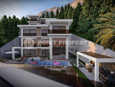 Project of a respectable villa from the developer, overlooking the sea and the fortress, for citizenship, Tepe, Alanya-id-2934-photo-1