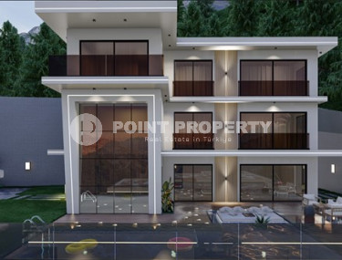 Project of a respectable villa from the developer, overlooking the sea and the fortress, for citizenship, Tepe, Alanya-id-2934-photo-4