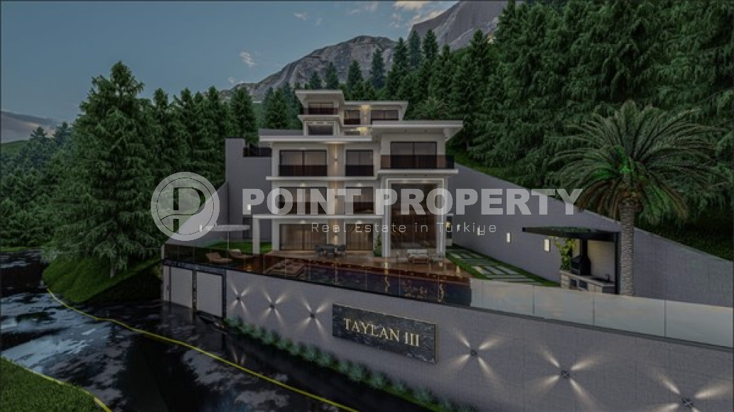 Проект респектабельной виллы от застройщика, с видом на море и крепость, под гражданство, Тепе, Аланья-id-2934-фото-5