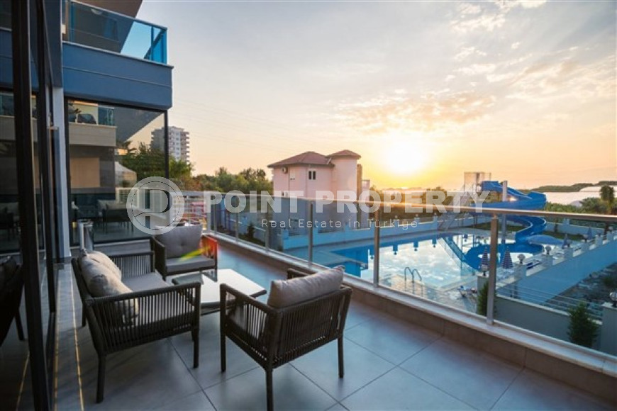 Прекрасная квартира 1+1  в 850 метрах от моря в комплексе из 2 блоков, в районе Махмутлар, Аланья-id-2937-фото-17