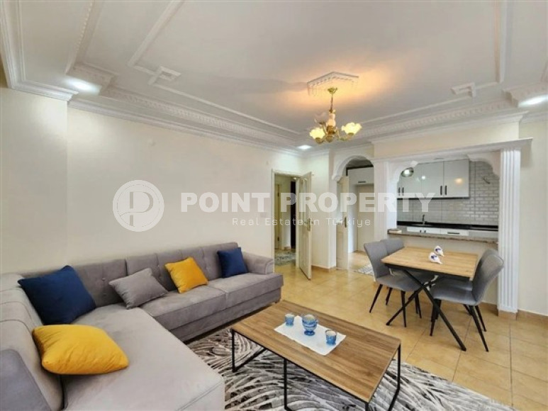 Светлая и удобная квартира на 1 этаже турецкого дома, в 100 метрах от пляжа Клеопатра, центр Аланьи-id-2942-фото-6