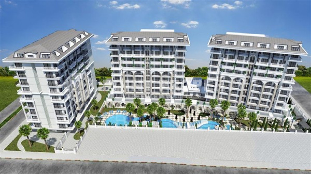 Современная двухкомнатная квартира 65 м2, центр Аланьи, в строящемся комплексе с роскошной отельной инфраструктурой-id-2944-фото-6