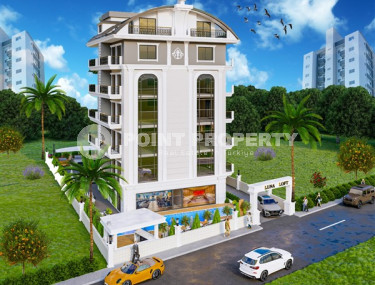 Недорогие апартаменты на 3 этаже строящегося комплекса, район верхняя Оба, Аланья-id-2961-фото-4