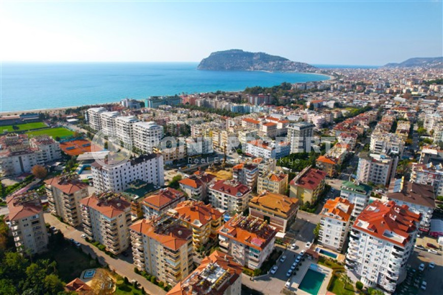 Комфортные двухкомнатные апартаменты 1+1 в 500 метрах от моря, район Оба, Аланья-id-2962-фото-3