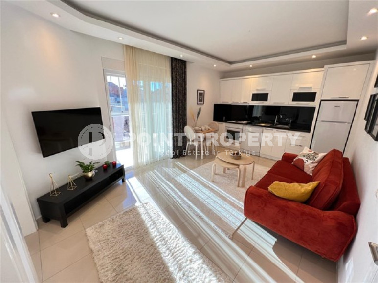 Комфортные двухкомнатные апартаменты 1+1 в 500 метрах от моря, район Оба, Аланья-id-2962-фото-11