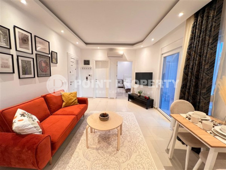 Комфортные двухкомнатные апартаменты 1+1 в 500 метрах от моря, район Оба, Аланья-id-2962-фото-12