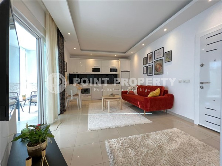 Комфортные двухкомнатные апартаменты 1+1 в 500 метрах от моря, район Оба, Аланья-id-2962-фото-17