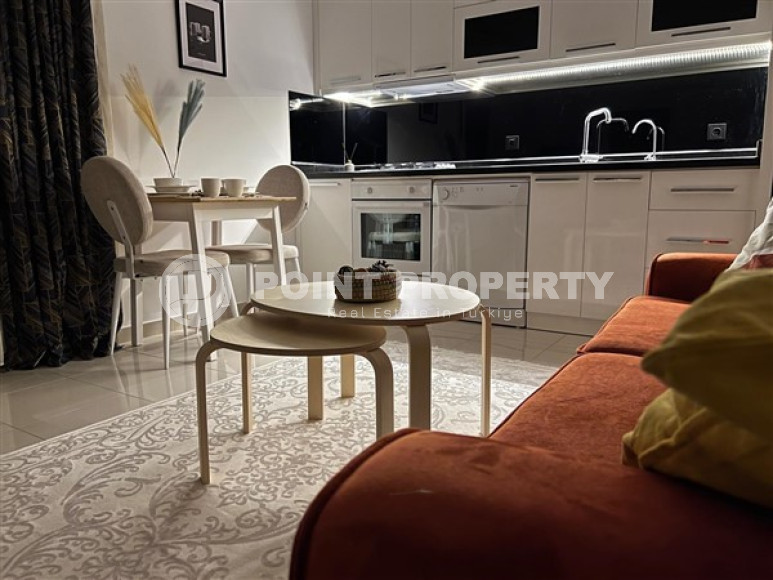 Комфортные двухкомнатные апартаменты 1+1 в 500 метрах от моря, район Оба, Аланья-id-2962-фото-18