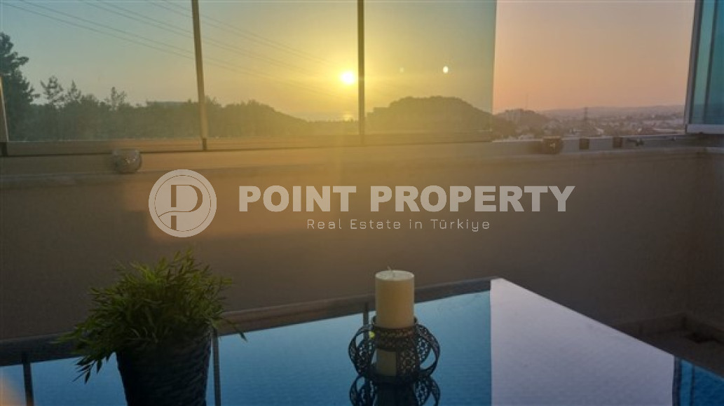 Уютные трёхкомнатные апартаменты 110 м2 с видом на море и горы, Конаклы, Аланья-id-2964-фото-12