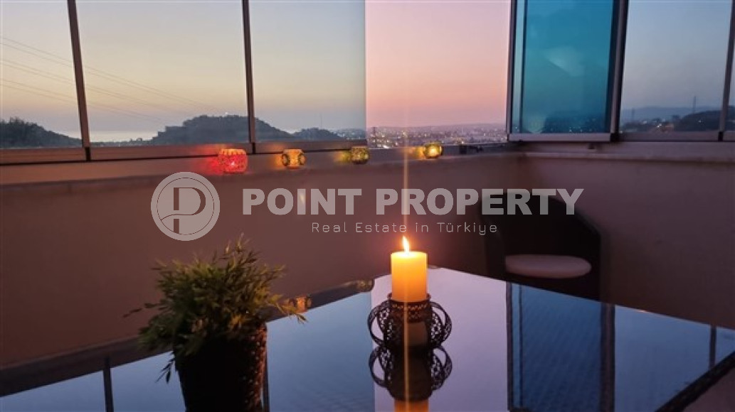 Уютные трёхкомнатные апартаменты 110 м2 с видом на море и горы, Конаклы, Аланья-id-2964-фото-16