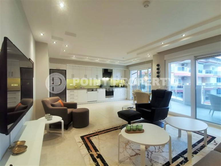 Элегантная квартира 2+1 с панорамным видом на город и горы, в живописном комплексе, Оба, Аланья-id-2968-фото-14