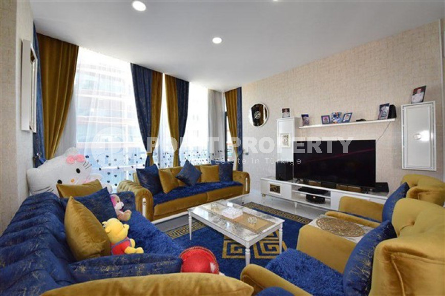 Фешенебельная квартира 2+1 в новом комплексе на первой береговой линии, Оба, Аланья-id-2969-фото-4