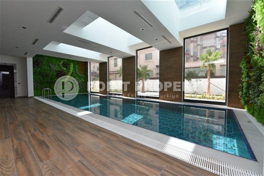 Фешенебельная квартира 2+1 в новом комплексе на первой береговой линии, Оба, Аланья-id-2969-фото-12