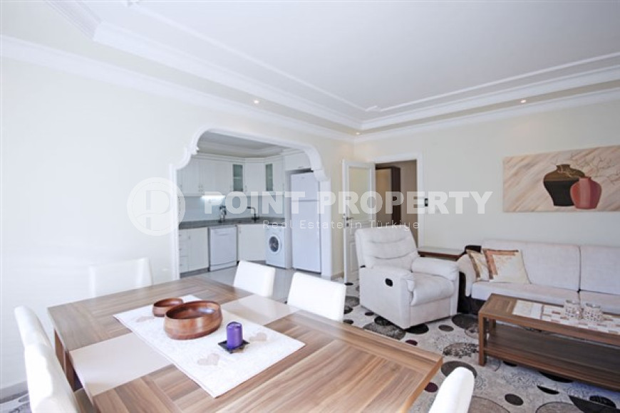 Светлая квартира 2+1 и 115 м2 в районе Джикджилли, Аланья, в километре от моря-id-2973-фото-5