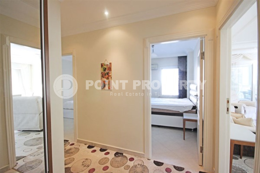 Светлая квартира 2+1 и 115 м2 в районе Джикджилли, Аланья, в километре от моря-id-2973-фото-12