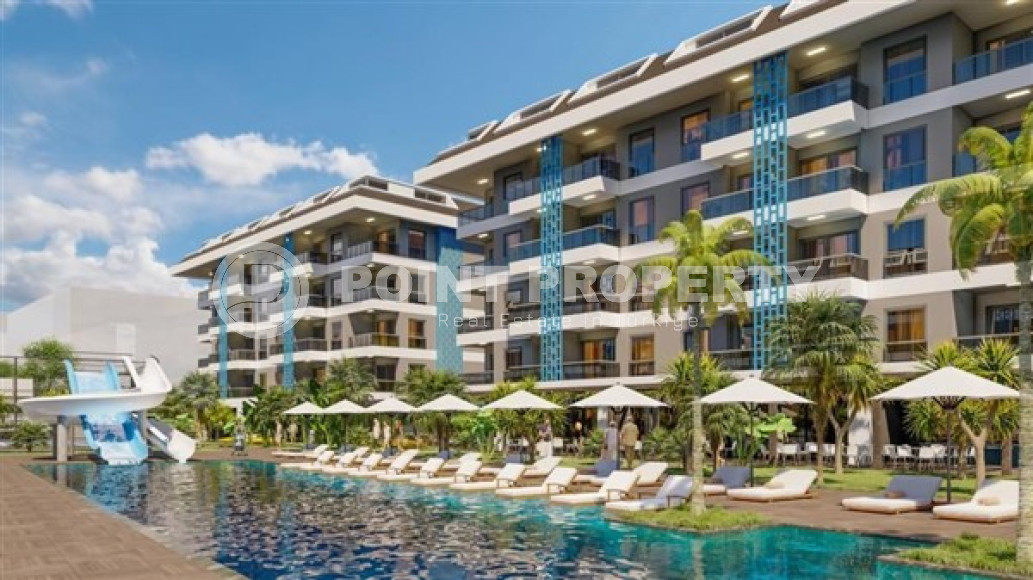 Апартаменты 1+1 в новой резиденции с собственным пляжем, Кестель, Аланья-id-2974-фото-5