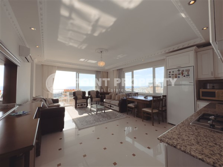 Апартаменты с большими комнатами 2+1 на 7 этаже комплекса на второй линии от моря, Махмутлар, Аланья-id-2981-фото-10