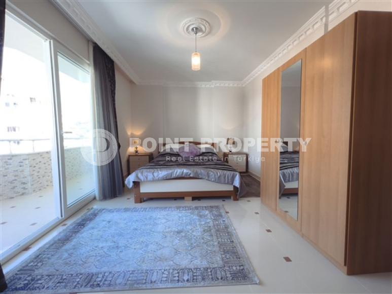 Апартаменты с большими комнатами 2+1 на 7 этаже комплекса на второй линии от моря, Махмутлар, Аланья-id-2981-фото-11