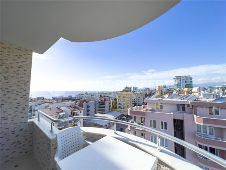 Апартаменты с большими комнатами 2+1 на 7 этаже комплекса на второй линии от моря, Махмутлар, Аланья-id-2981-фото-12