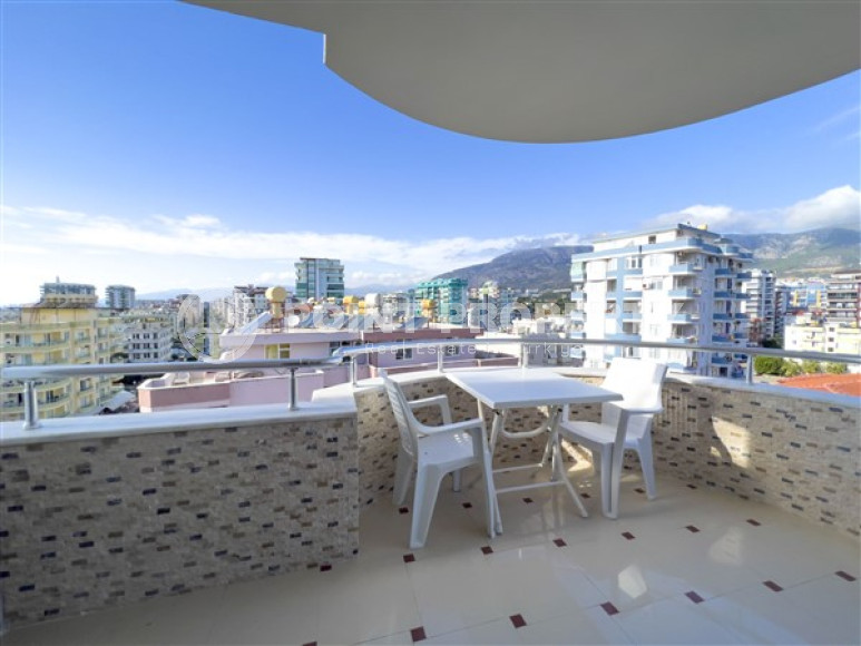 Апартаменты с большими комнатами 2+1 на 7 этаже комплекса на второй линии от моря, Махмутлар, Аланья-id-2981-фото-13