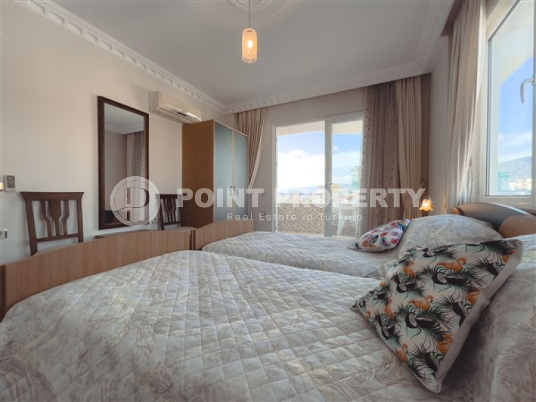 Апартаменты с большими комнатами 2+1 на 7 этаже комплекса на второй линии от моря, Махмутлар, Аланья-id-2981-фото-15