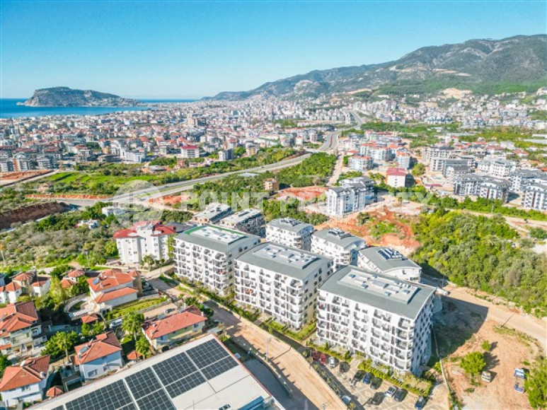 Четырёхкомнатный дуплекс 159 м2 с собственным выходом в сад, верхняя Оба, Аланья-id-2984-фото-3