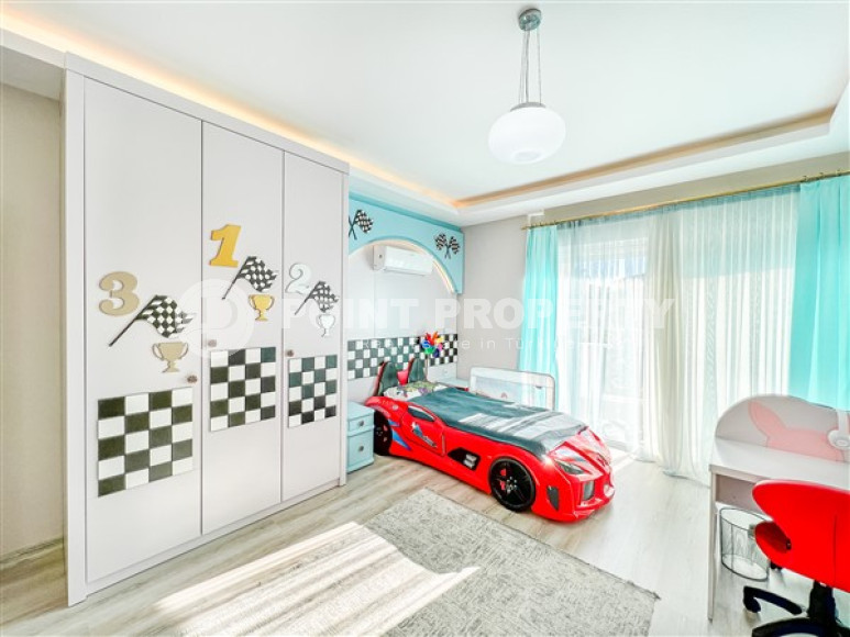 Четырёхкомнатный дуплекс 159 м2 с собственным выходом в сад, верхняя Оба, Аланья-id-2984-фото-22