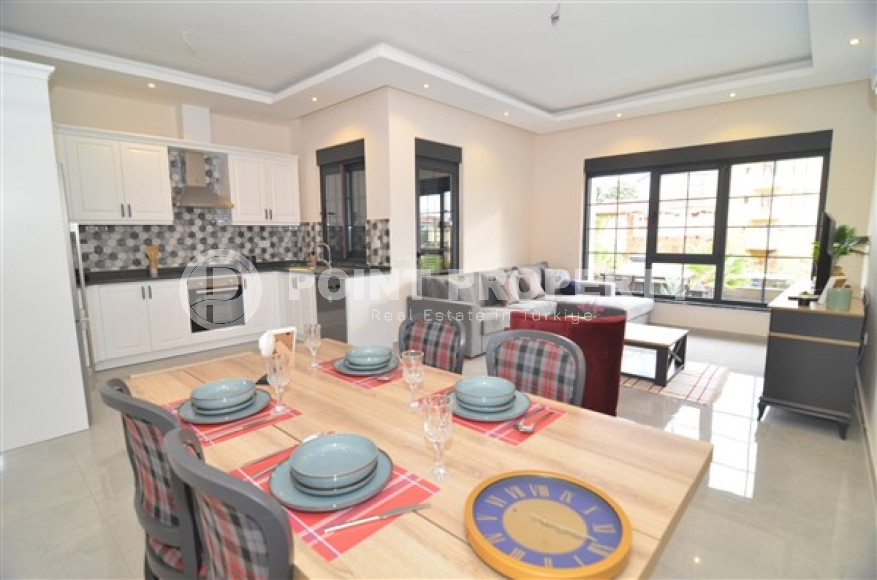 Роскошная двухуровневая квартира 3+1 в доме 2022 года, район нижняя Оба, Аланья-id-2986-фото-9