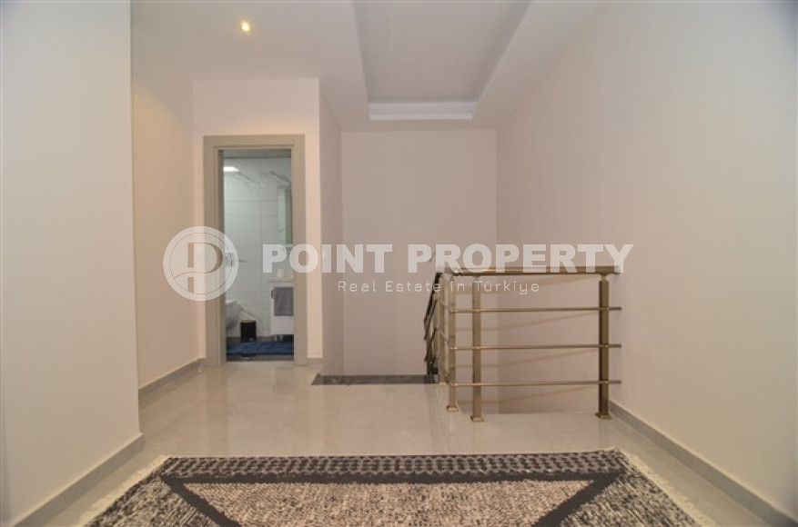 Роскошная двухуровневая квартира 3+1 в доме 2022 года, район нижняя Оба, Аланья-id-2986-фото-14