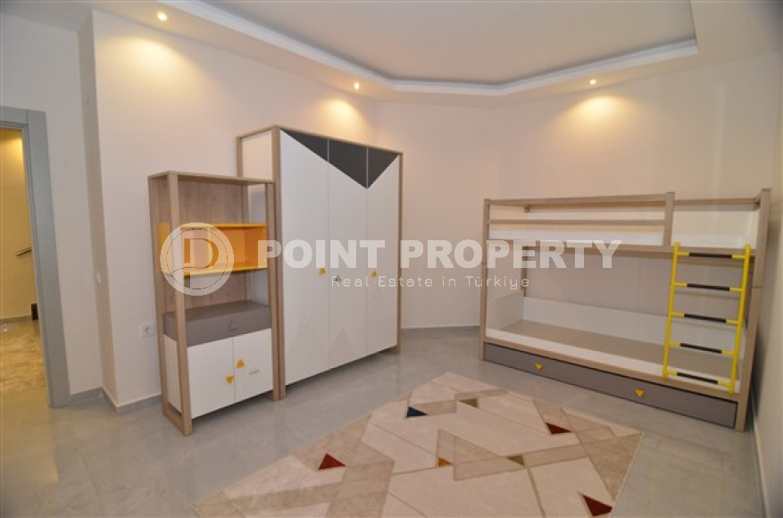 Роскошная двухуровневая квартира 3+1 в доме 2022 года, район нижняя Оба, Аланья-id-2986-фото-17