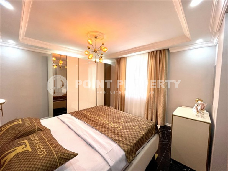 Готовые к проживанию трёхкомнатные апартаменты с двумя спальными комнатами в самом центре Аланьи, площадью 115 м2-id-2988-фото-8