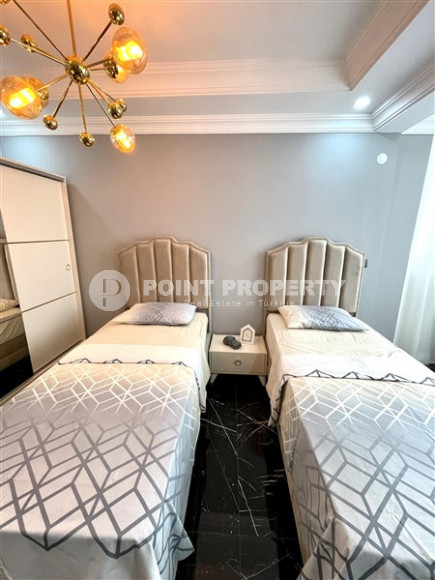 Готовые к проживанию трёхкомнатные апартаменты с двумя спальными комнатами в самом центре Аланьи, площадью 115 м2-id-2988-фото-13