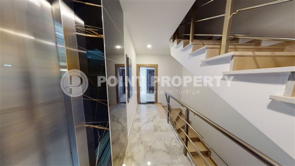 Недорогой двухуровневый пентхаус с ремонтом, в новом доме в центре Аланьи-id-2996-фото-13